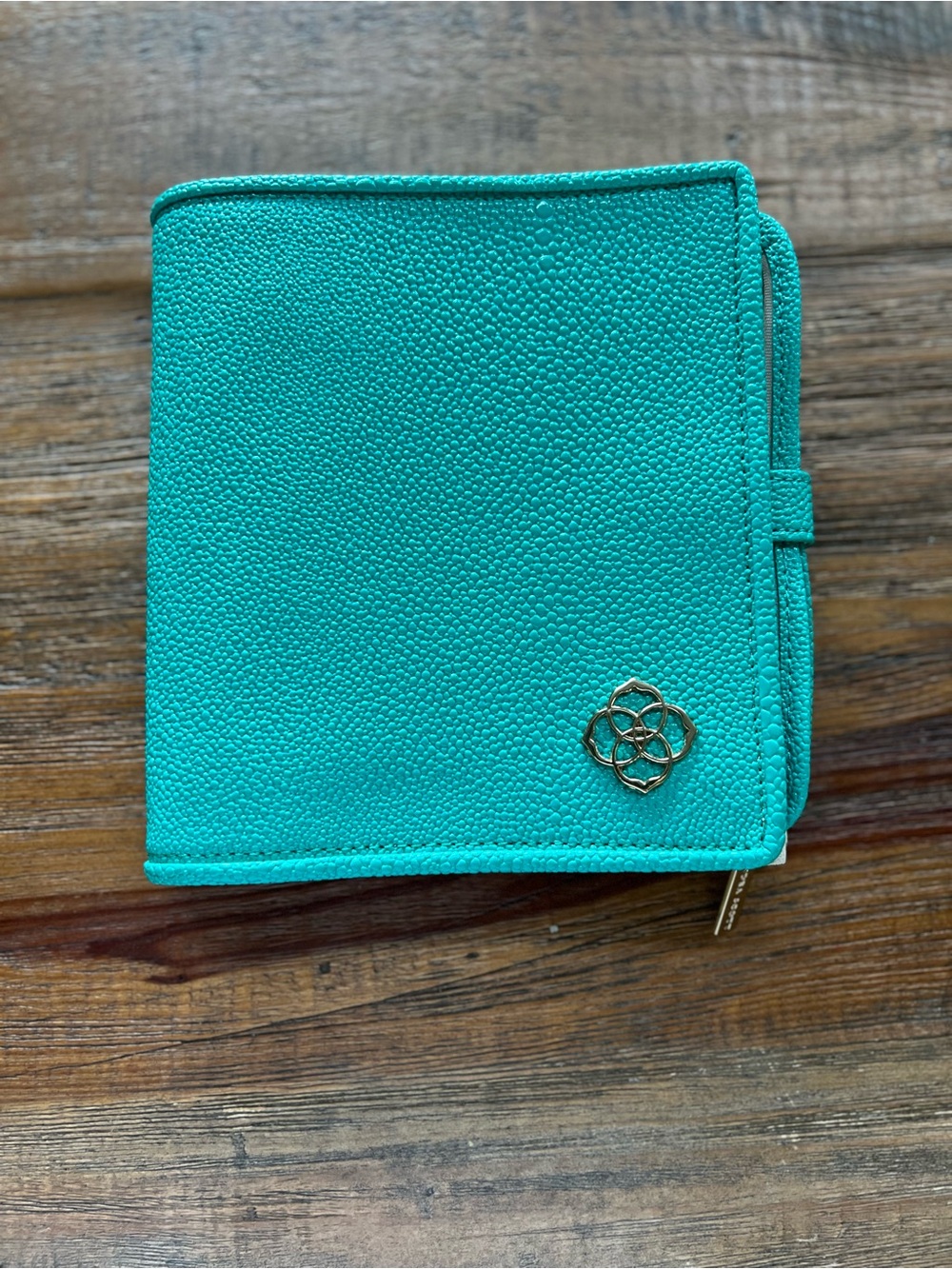 Kendra Scott Teal Zip-Away Jewelry Organizer Travel Case